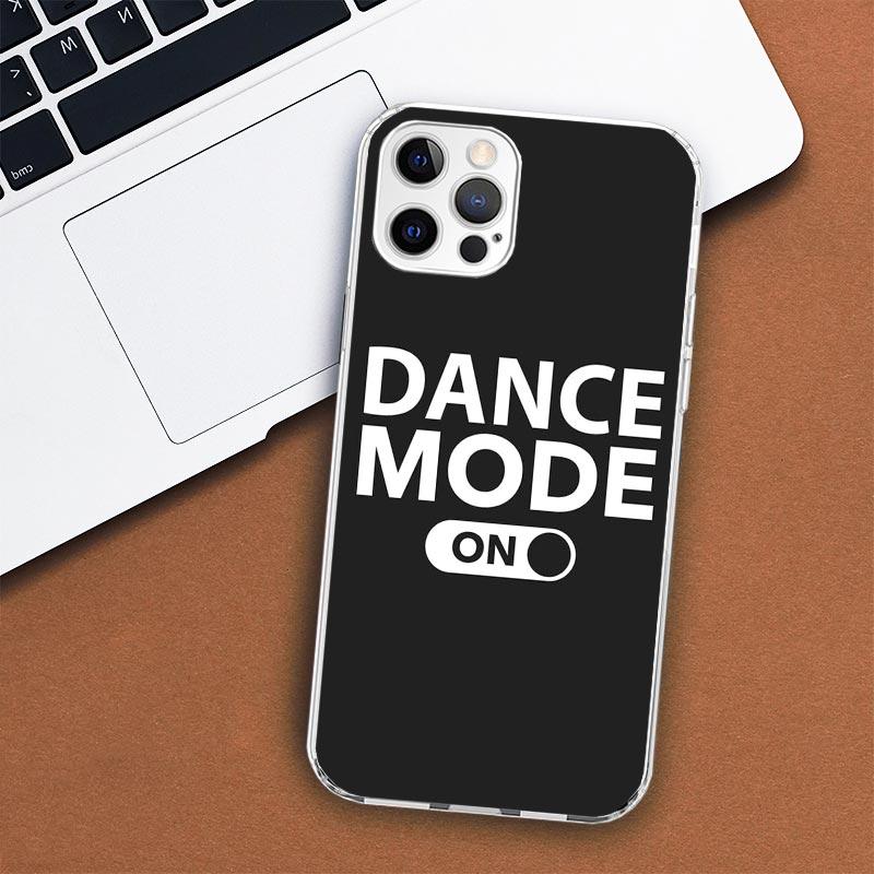 Ich liebe Tanzen Handyhülle für Apple iPhone 11 12 13 15 14 Pro 7 XR X XS Max 8 Plus + Mini SE Kundenspezifischer Druck Weiche Hülle
