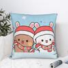 Cute Cartoon Bubu Dudu Square Pillow Case  Cushion Cover Awesome Zipper Decor Pillowcase for Seat 45x45cm