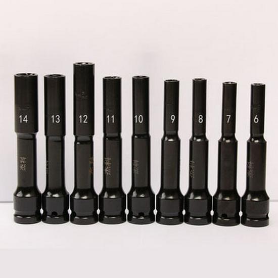 Electric Wrench 1/2 Square Thin-Walled Extended Socket 6mm
