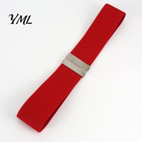 High Quality Elastic Belt Wide Waist Belt, Adjustable Stretchy with Metal for Women Square Buckle, Stylish Slimming Waistband Dresses And Jeans Casual