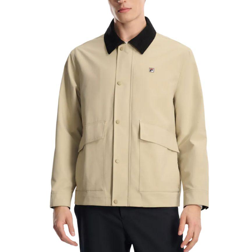 FILA Heritage Classic Design Fashion Retro Style Casual Work Jacket Men jackets Mokuhara-Khaki F11M618702FDK