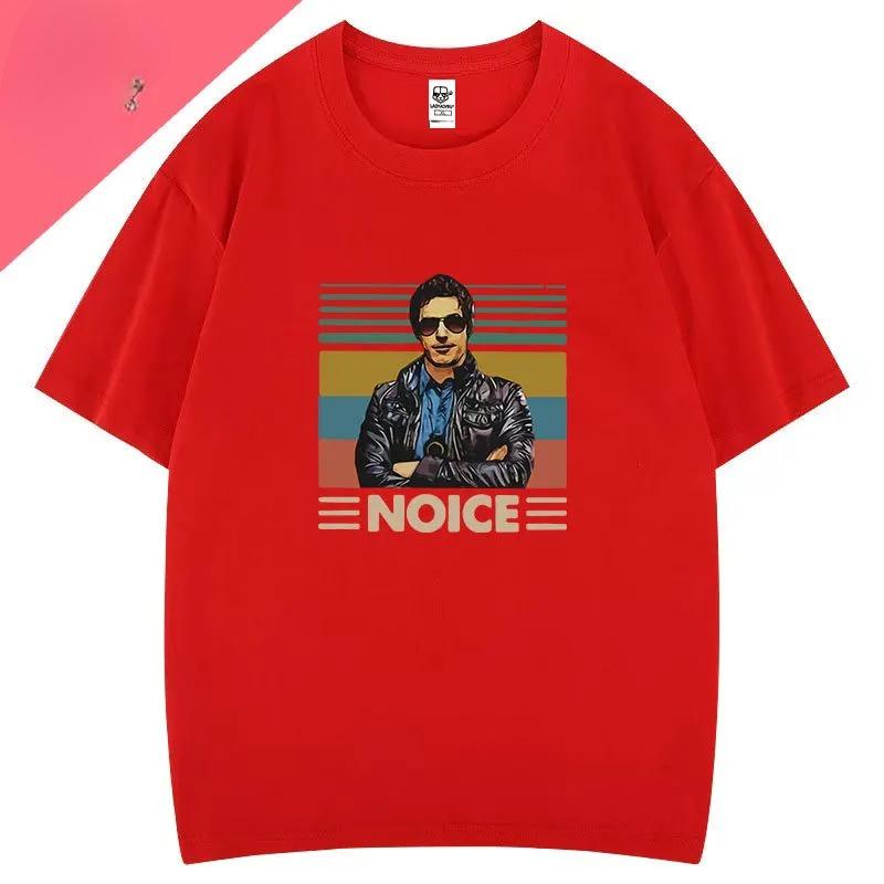 Jake Peralta Brooklyn 99 Noice T Shirt Novelty Breathable Camisetas Summer Short Sleeve Oneck for Men Clothing