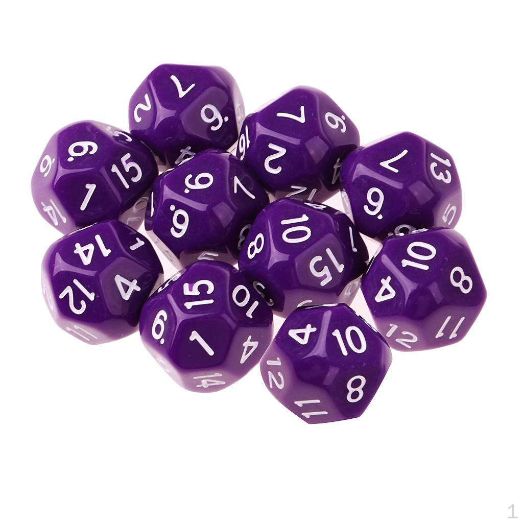 10 Pack of 16-Sided D16 Dice for Game Events