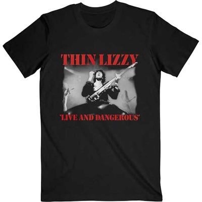 Heren Thin Lizzy Live Dangerous T-shirt XX-Large Zwart