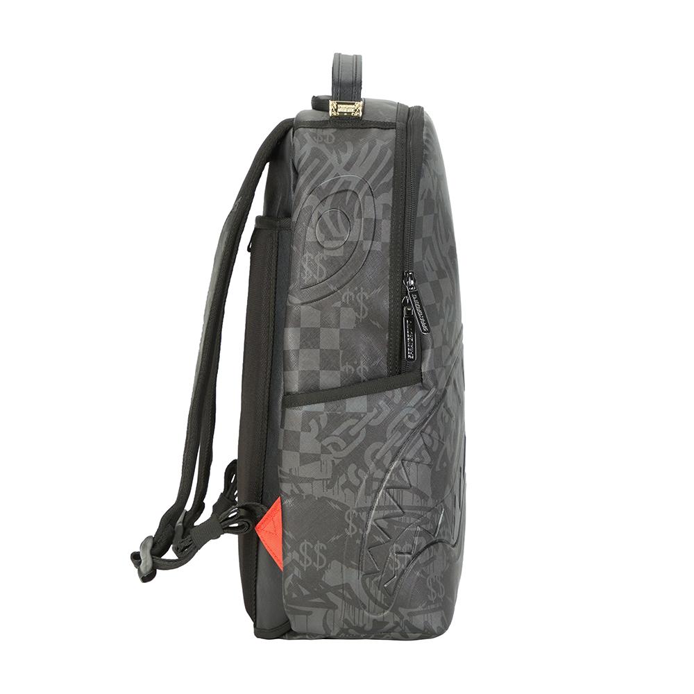 New SPRAYGROUND PVC Polyvinyl Chloride Backpack Unisex Black W1115703