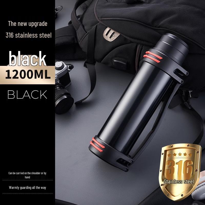 

2 л/3 л Мужской портативный термос из нержавеющей стали 316 большой вместимости с изоляцией для путешествий на автомобиле