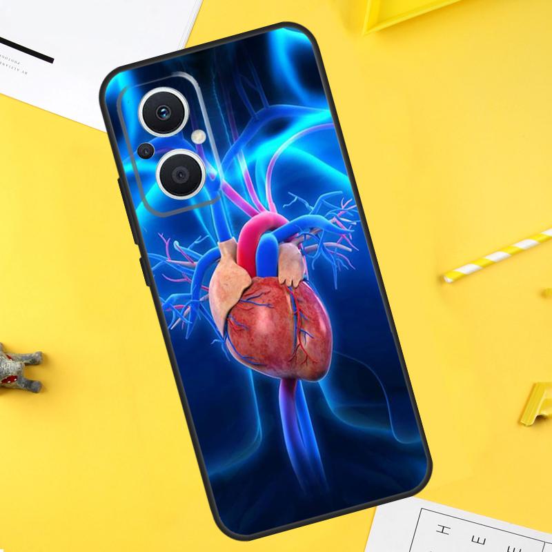 Medical Human Organs Meridian Art Case For OPPO Reno 10 8 Pro 4 5 6 7 Lite 8T 4Z 5Z OPPO Find X6 Pro X2 X3 Neo X5 Lite Cover