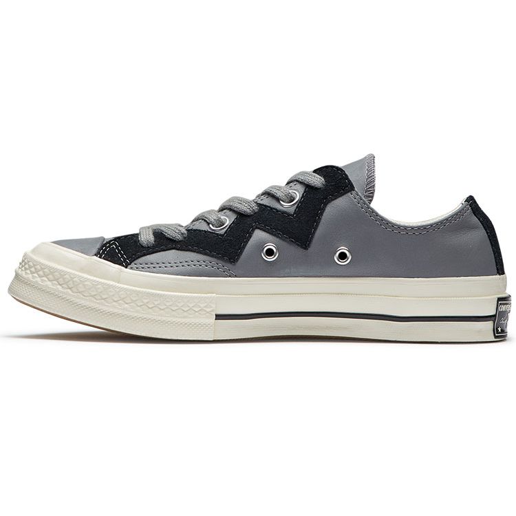 

Converse Кеды Chuck 1970-х годов с низким верхом на шнуровке Женские кроссовки Серый Черный 566137C 35