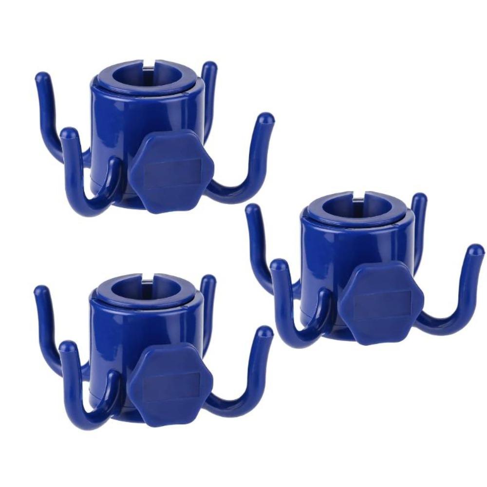 1/2/3 Peças Gancho para Guarda-sol de Praia Pendurar Viagem de Acampamento Gancho de Guarda-sol de Praia com 4 Ganchos Fecho para Toalhas Bolsas Chapéus Acessórios de Barraca