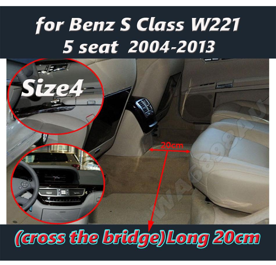 RHD Custom Car Floor Mat for Mercedes Benz S Class S W221 2004-2013 Auto Interior Accessories Anti Dirty Durable Leather Carpet