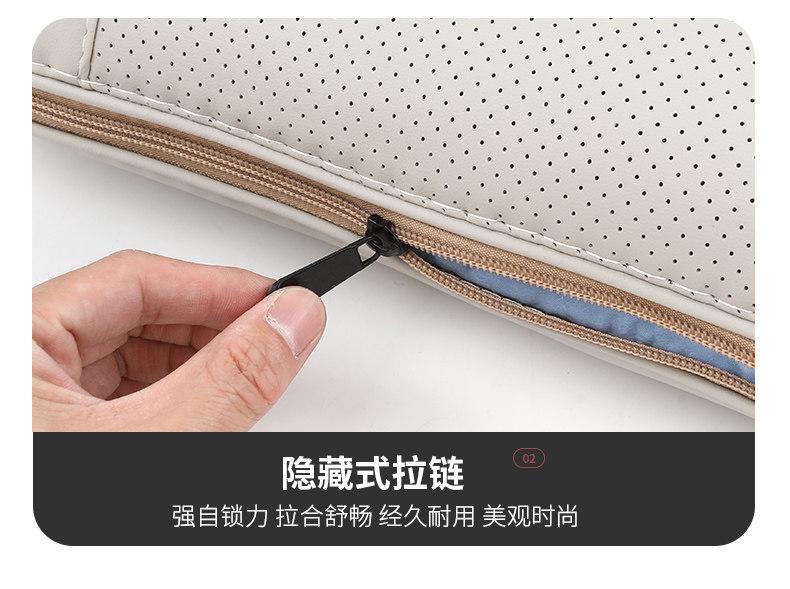 Fit For Lynk & Co 08 Latex Lumbar Support Pillow Car Seat Waist Cushion Protective Pad Interior Mod Auto Accessories