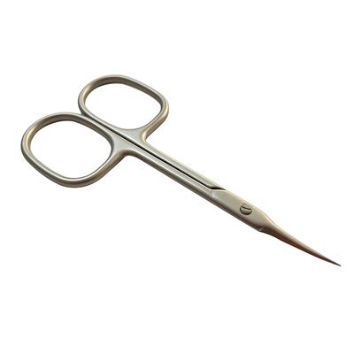 Tijeras para cutículas de hoja fina con punta curva de acero inoxidable, cortaúñas