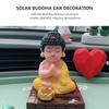Kreative Solar nickende Buddha Dekor Figur Maskottchen Ornamente Auto Zubehör Solar tanzende Glück und Wohlstand Dekoration Armaturenbrett