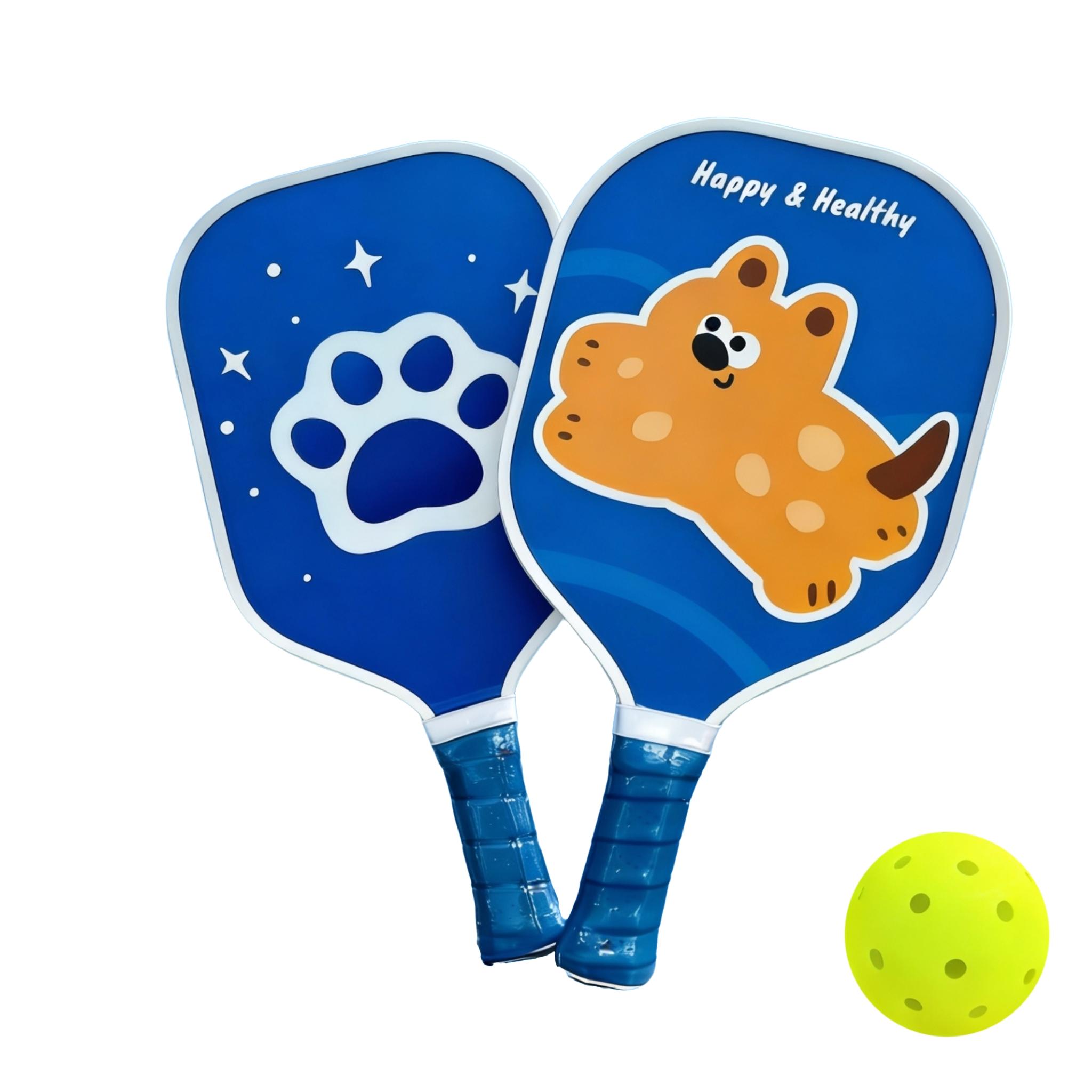 Fiberglass Pickleball Paddle Quiet Bounce Honeycomb Core TPU Protective Edge Lightweight & Aerodynamic Fiberglass