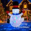 6.8FT Xmas Inflatable Yard Decor LED Snowman Penguins Christmas Outdoor Home Decoration Ornament Festive Toy Gift Supplies Decor