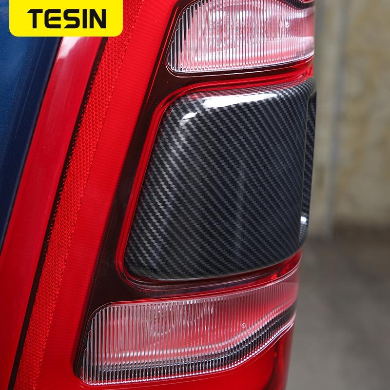 TESIN 2 PCS Car Rear Tail Light Lamp Decoration Cover Trim Stickers For Dodge RAM 1500 2018    Exterior