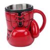 Boxing Glove Mug Resin Stainless Steel Novelty Boxing Coffee Mug Funny Tea Cup for Men Boyfriend Birthday Gifts