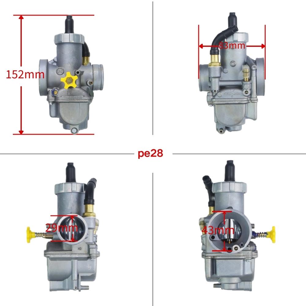Карбюратор PE28 26/28/30 мм Для Keihin NSR150 Скутера Квадроцикла Питбайка Мотоцикла 100CC-250cc Карбюратор PE28