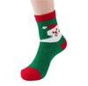 Cozy Coral Fleece Christmas Socks: Velvet Santa Half-Sided, Warm Floor Stockings for Autumn & Winter