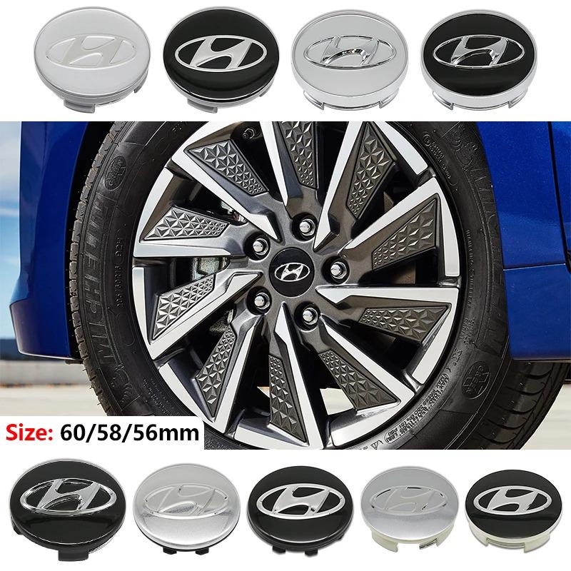 4pcs 56mm 60mm 61mm 65mm Car Wheel Center Caps Hubcap Cover For Hyundai Ioniq Sonata Elantra Solaris Creta Accent Santa Fe I10