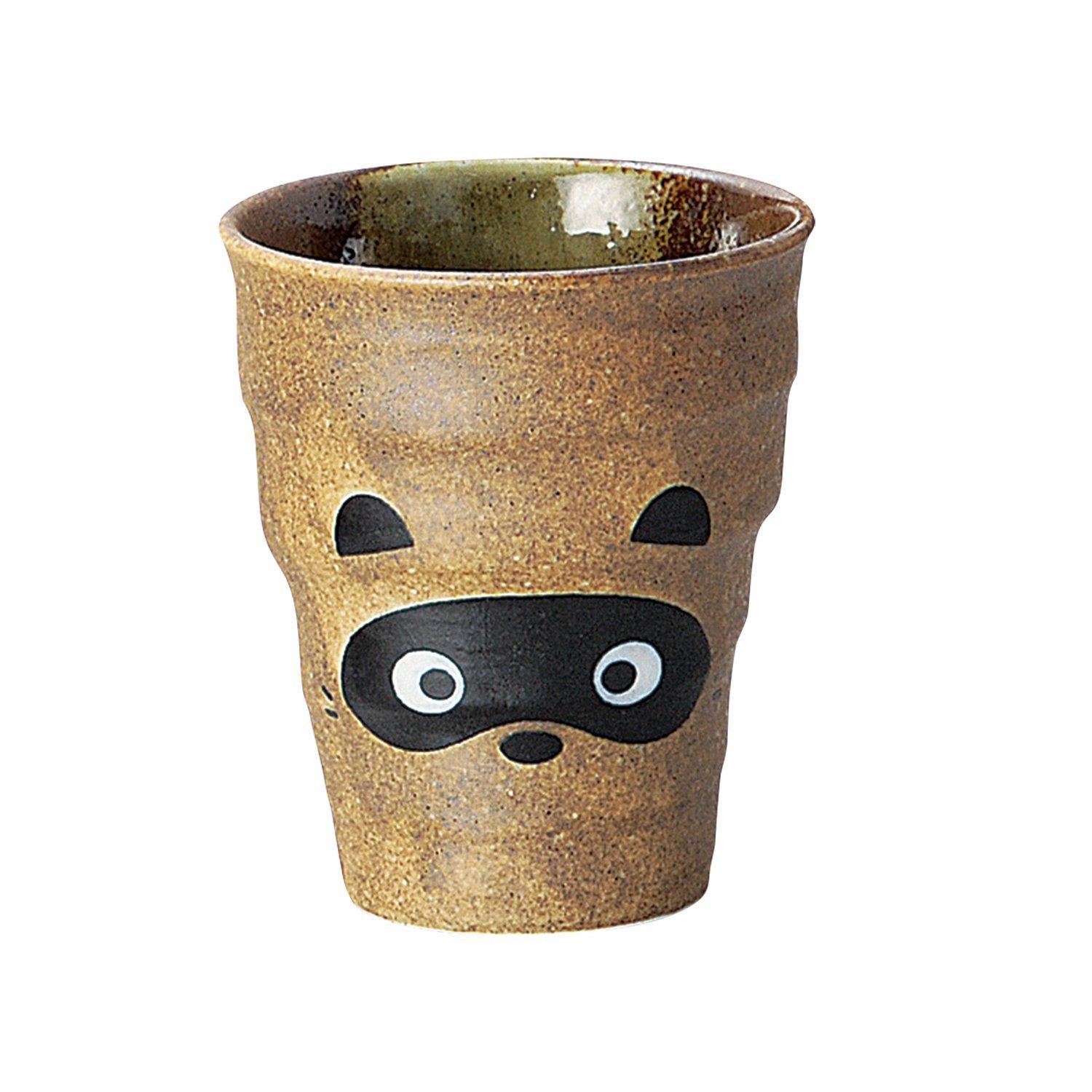 

Sohougama Pottery Tumbler Shigaraki Tanuki Free Cup Small 8.8×9cm (250cc) 345-31-463