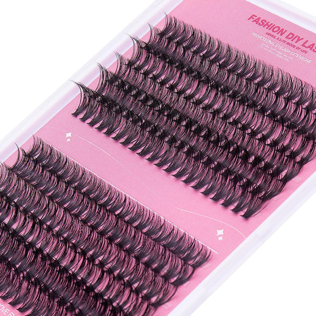Single Cluster Diy False Eyelashes Large Capacity 30P + 40P Eyelashes Self-Married Eyelash Glue Set