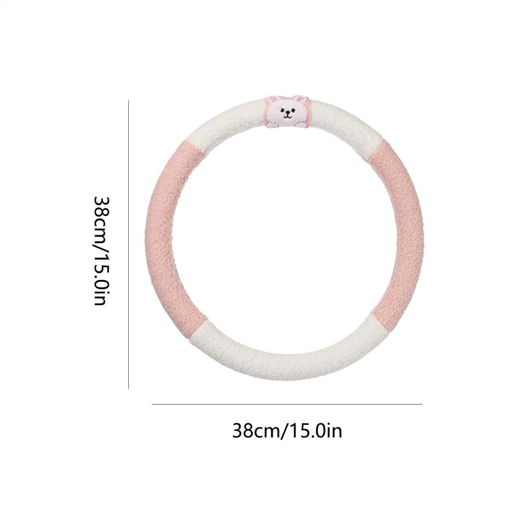 Steering Wheel Cover Men 15 Inch Warm Auto Handle Decoration Car Steering Wheel Covers Cute With Animal Design For Decoration