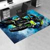 Motorcycle Theme Office Carpet Chair Mat Large Desk Protector for Home Decor, Sofa Rug, Office Flooring, Gift Idea for Any Room