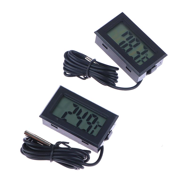 1M Lcd Digital Thermometer With Waterproof Probe Celsius/Fahrenheit Temperature Sensor For Fridge Refrigerator Aquarium