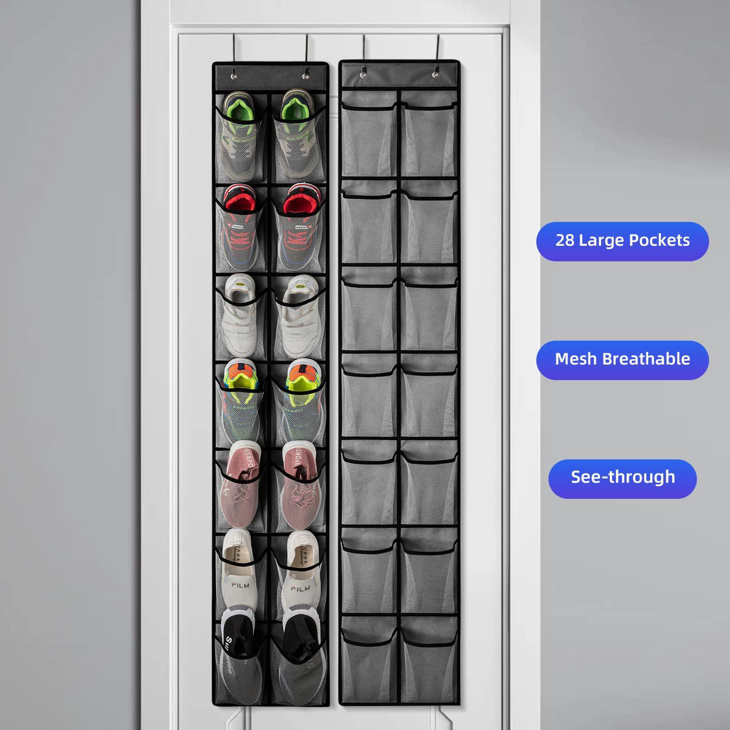 

Подвесной органайзер для хранения обуви с 24 отделениями и многослойными карманами