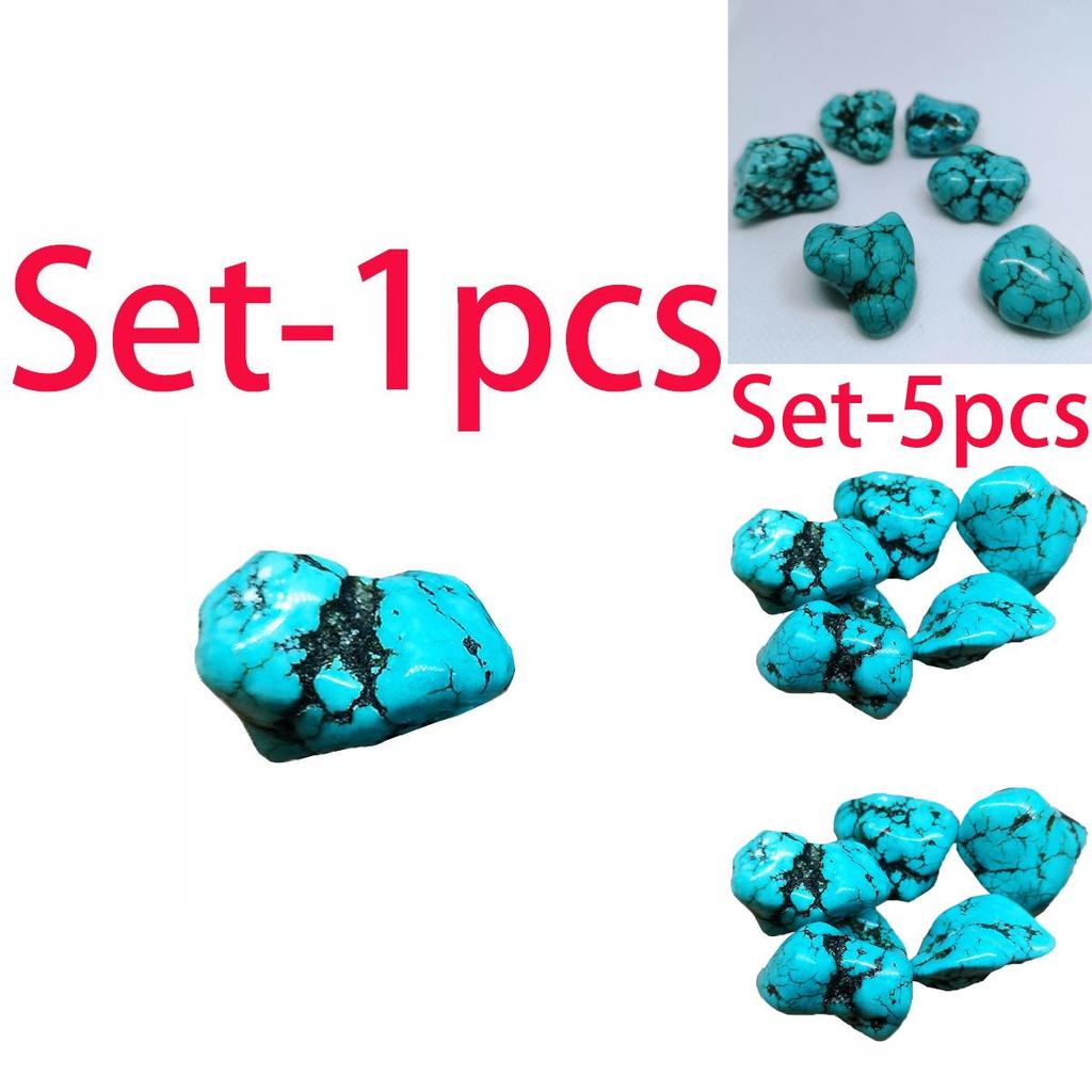 Natural Turquoise Tumbled Crystal Set Of 5 For Spiritual Growth And Home Decor