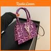 Unique Small Square Leopard Patterned Purse With Soft Texture Ideal For Daily Commuting Needs