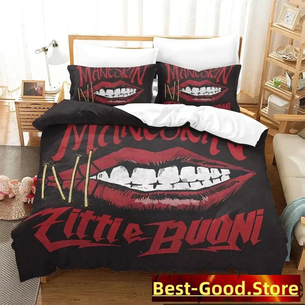 3D Print Maneskin Bedding Set Boys Girls Twin Queen King Size Duvet Cover Pillowcase Bed boys Adult Home Textileextile