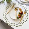 Cotton Decorative Napkin Flower Shaped Dining Table Mat Trendy Embroidered Placemat