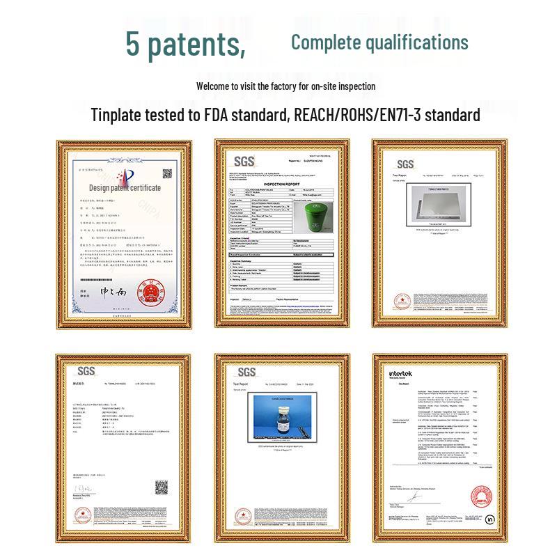 24-Color Tinplate Watercolor Paint Box with Card and Brush Holder