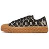 MLB Playball Casual Logo Non-Slip Low Top Canvas Shoes Unisex Sneakers Black 3ACVVC31N-50BKS
