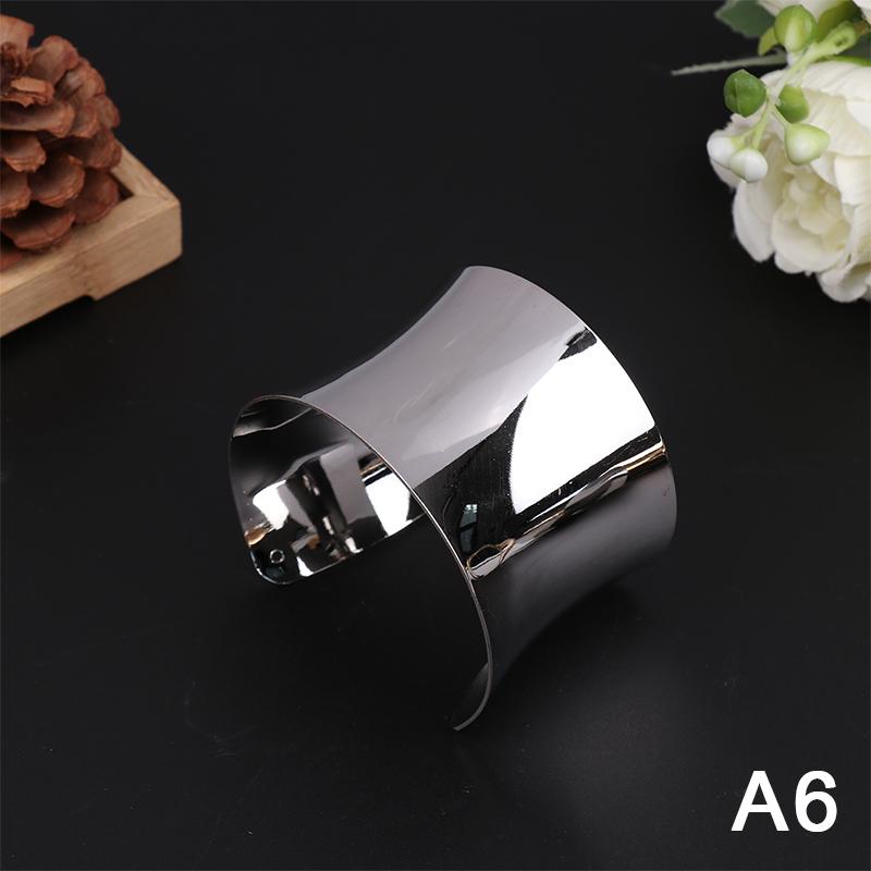 Chunky Wide Metal Bracelets For Women Open Cuff Exaggerated Cuff Bangles Trend Charm Arm Jewelry  Gifts
