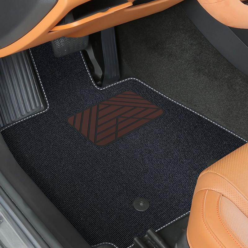 Car Floor Carpet Mat Patch Car Heel Pad PVC Car Truck Floor Plate Rest Footrest Floor Mat Sewing Tool Included For Enhanced Grip
