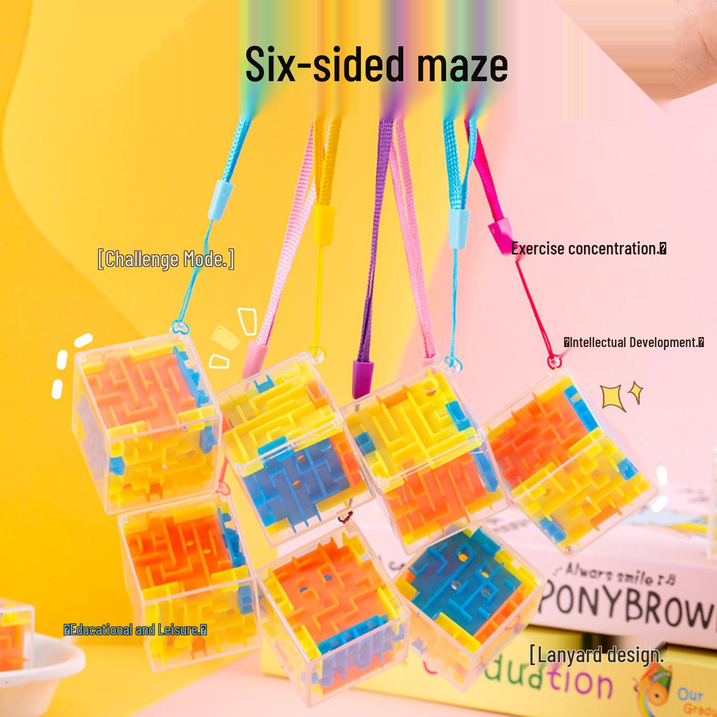 3D Лабиринт из веревки: Образовательная игрушка для снятия стресса и испытание Кубиком Рубика для детей