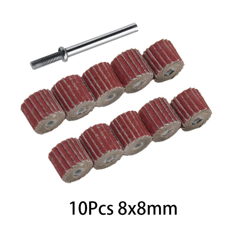 Schleifpapier Schleifklappen Polierscheiben Schleifscheibe Lamellenpolierscheibe Für Rotationswerkzeug Für Dremel Zubehör Mit Dorn