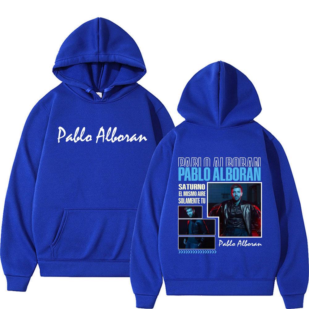 Pablo Alborán Global Tour Cover Hoodies Men's Clothing Comfort Trending Tops Pullovers High Street Hip Hop Oversized Sweatshirts