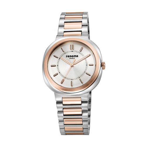 [RENOMA WATCH] Мужские металлические часы-хронограф RENOMA Watch Розовое золото Серебро RE2504RCSV NONE