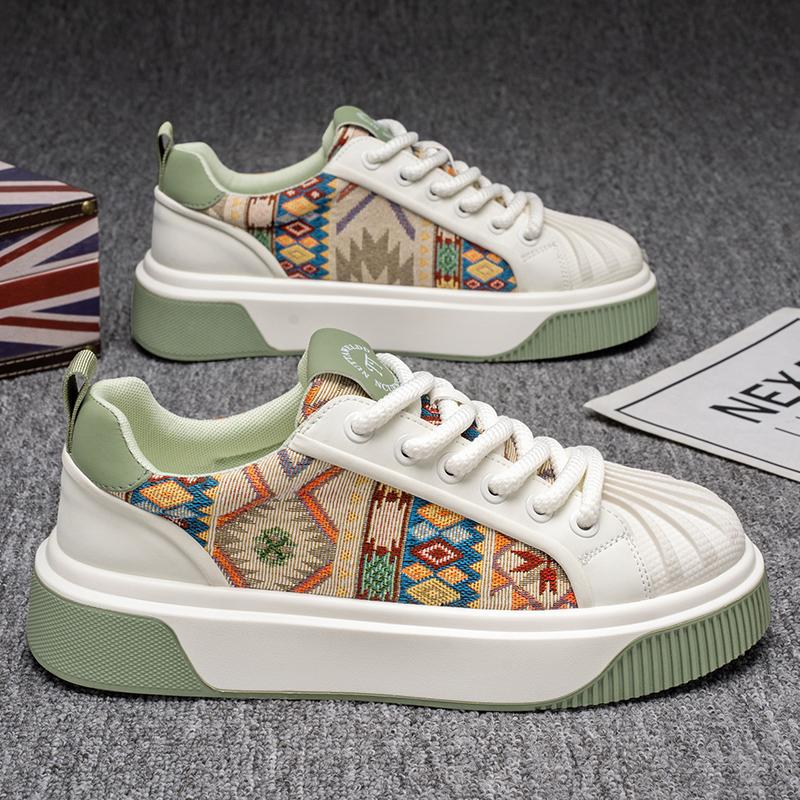 

CYYTL Мужская обувь Повседневные кроссовки для скейтборда Роскошная кожа Летняя уличная для хайкинга Дизайнерская Спортивная Теннисная для бега на платформе Лоферы 39