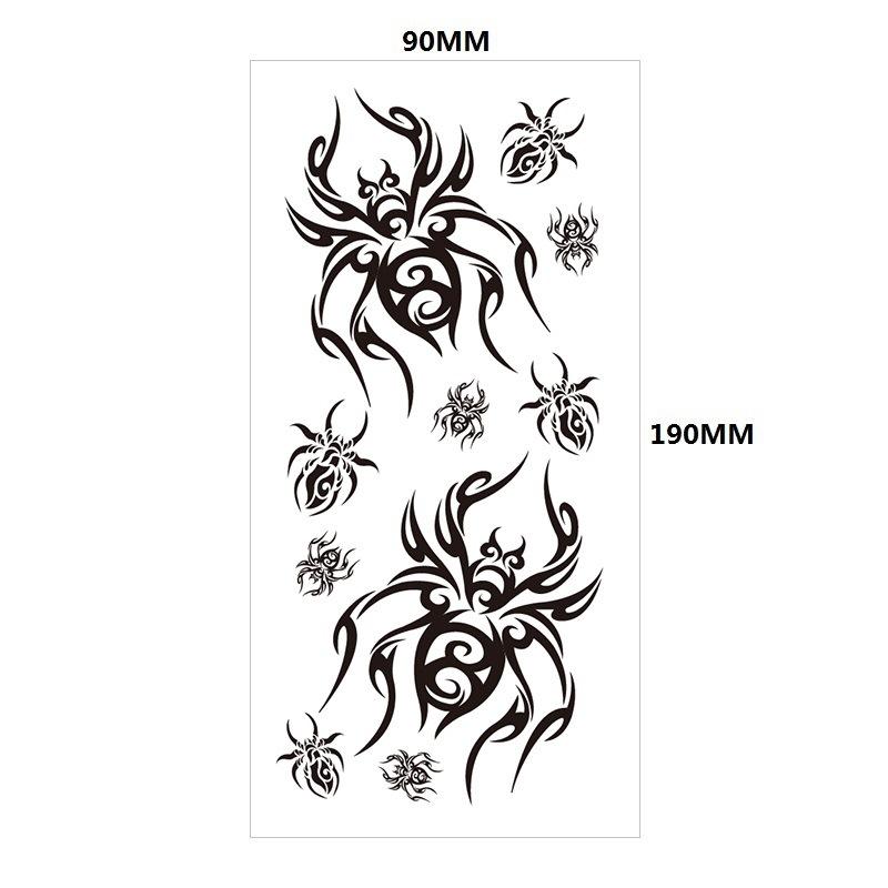 English Tattoo Sticker Feather Red Lip Totem Arm Circle Set Simulation Waterproof Tattoo Sticker