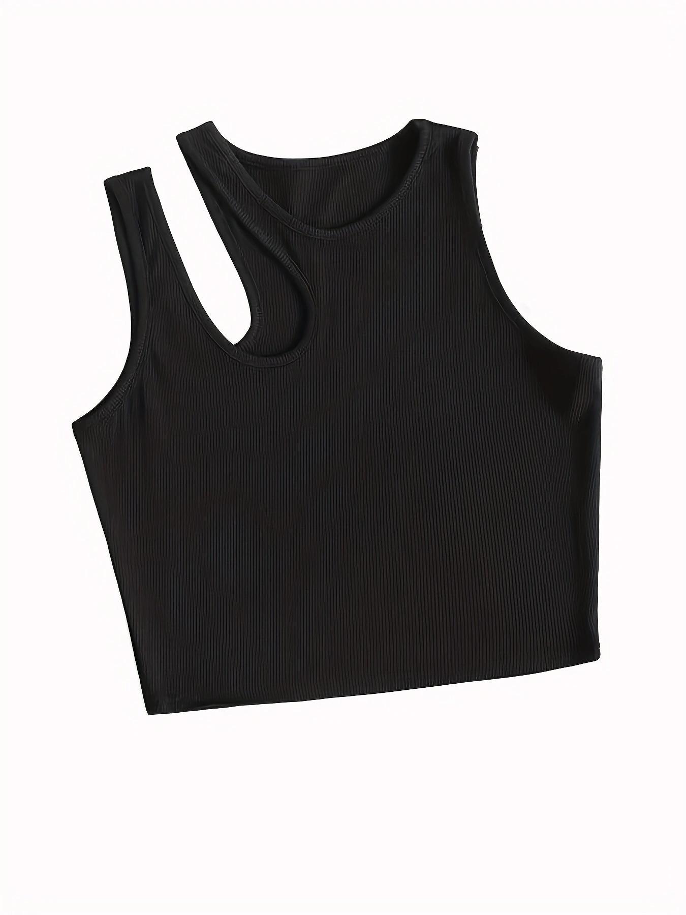 

Summer new women s clothing slim-fit irregular breast enhancement printed small vest sling L
