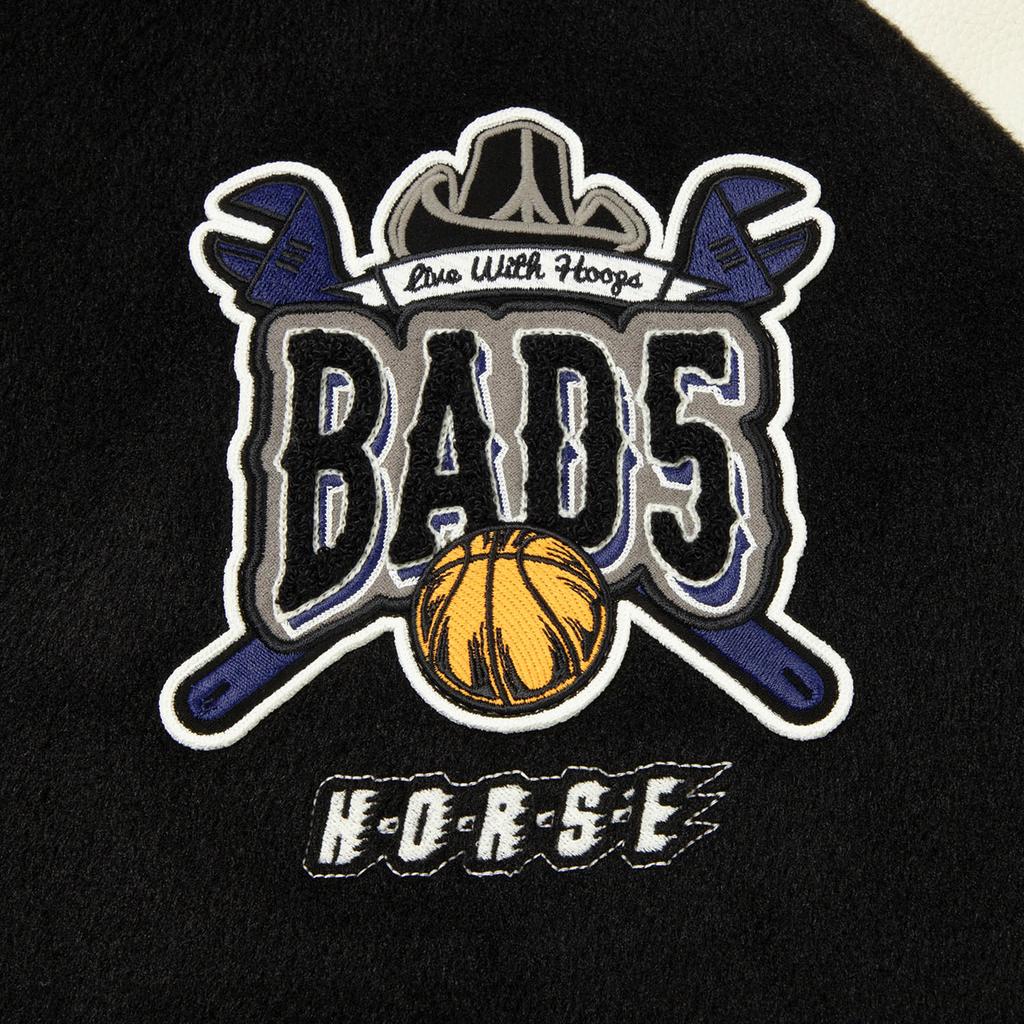 Li-Ning Badfive Wool Blend Varsity Jacket Black Men AJMW009-3