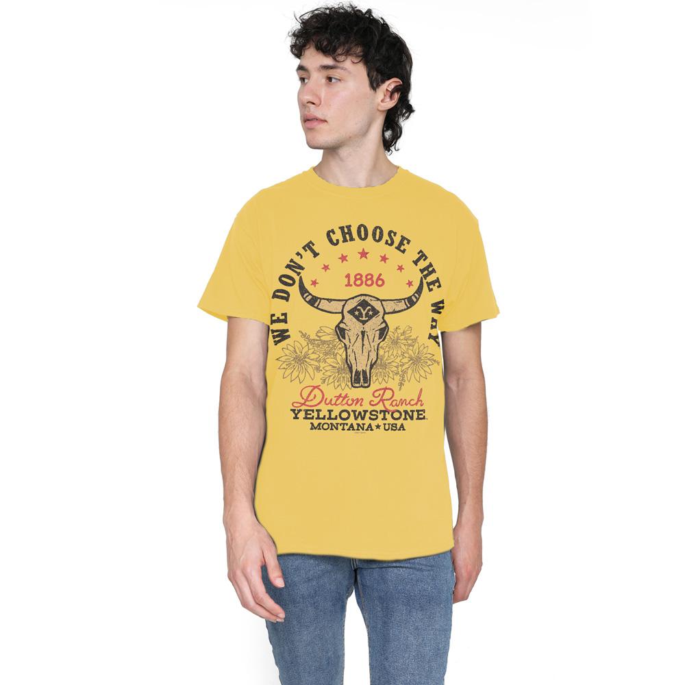 Yellowstone Mens Large Skull T-Shirt