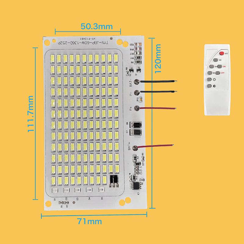 10W-600W Led Outdoor Solar Energy 2835 5730 High Brightness Bead Projection Light Integrated Light Source Light Panel