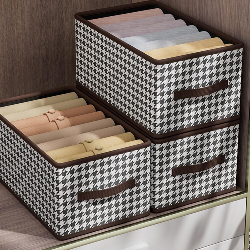 1/3PCS Fabric Clothes Storage Box, Foldable Wardrobe Organizer Storage Basket, For Home Clothes Storage, Home Supplies