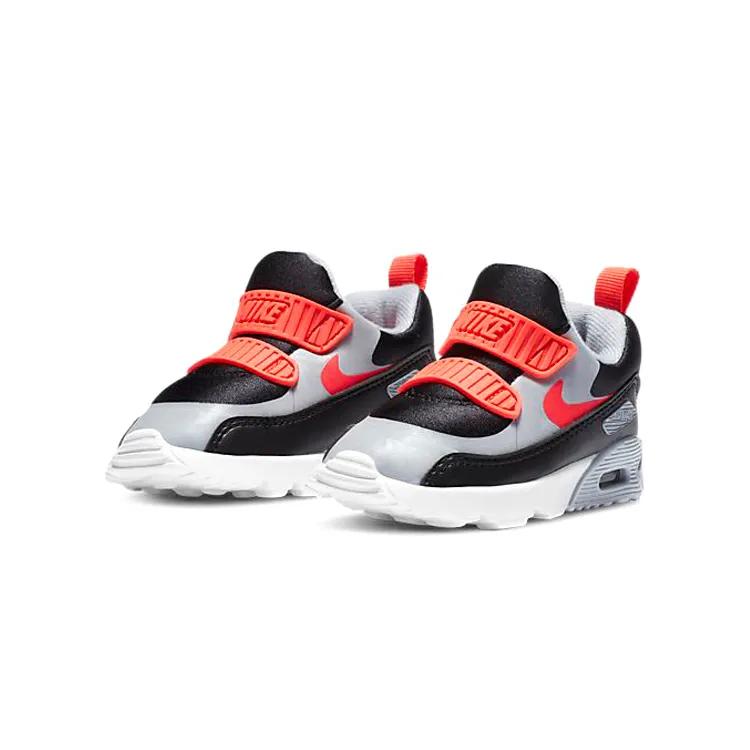 Nike Air Max Tiny 90 Toddler 'Radiant Red' (Unisex) Black / Radiant Red / Wolf Grey Toddler Shoes 881924 024